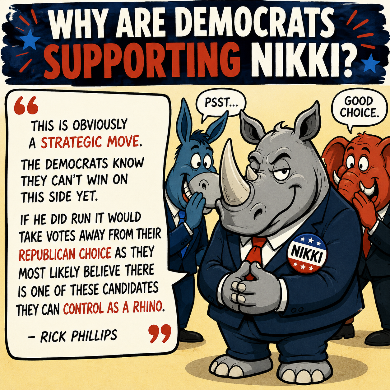 Meme: Why are Democrats supporting Nikki?